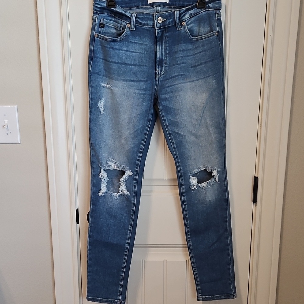 KanCan Distressed Skinny Blue Jeans